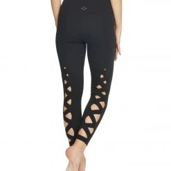 Beyond Yoga Live On High Waisted 7/8 Yoga Leggings Jet Black CLOTHING