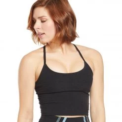 Beyond Yoga Spacedye Slim Racerback Cropped Tank Darkest Night