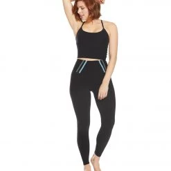 Beyond Yoga Spacedye Slim Racerback Cropped Tank Darkest Night