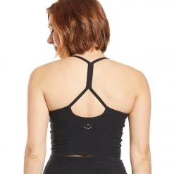 Beyond Yoga Spacedye Slim Racerback Cropped Tank Darkest Night