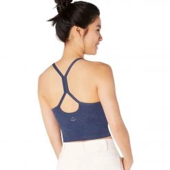 Beyond Yoga Spacedye Slim Racerback Cropped Tank Insignia Navy