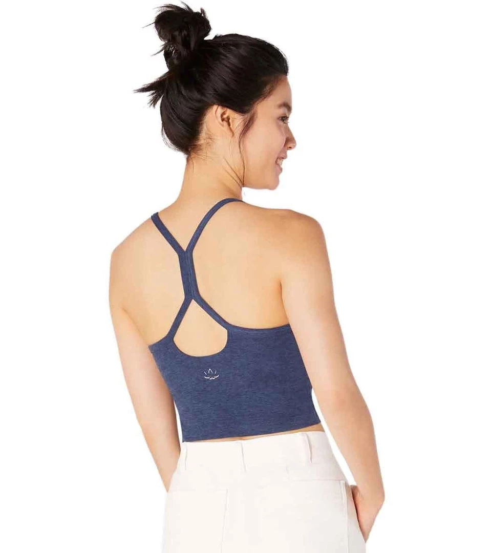 Beyond Yoga Spacedye Slim Racerback Cropped Tank Insignia Navy 8 Beyond Yoga Spacedye Slim Racerback Cropped Tank Insignia Navy