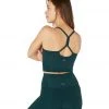 NEW ARRIVALS Beyond Yoga Spacedye Slim Racerback Cropped Tank Hunter Green/Nocturnal Navy