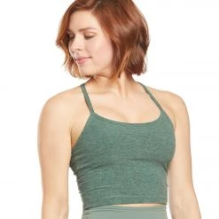 Beyond Yoga Spacedye Slim Racerback Cropped Tank Aloha Green/Dark Tropic NEW ARRIVALS