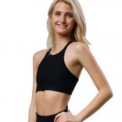 Onzie Selenite Heart Yoga Sports Bra Black