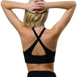 Onzie Selenite Heart Yoga Sports Bra Black