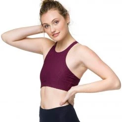 CLOTHING Onzie Selenite Heart Yoga Sports Bra Burgundy