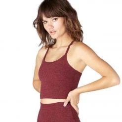 NEW ARRIVALS Beyond Yoga Spacedye Slim Racerback Cropped Tank Team Burgundy/Bold Burgundy 11 NEW ARRIVALS Beyond Yoga Spacedye Slim Racerback Cropped Tank Team Burgundy/Bold Burgundy