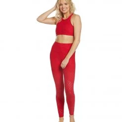 Onzie Selenite Heart Yoga Sports Bra Red CLOTHING 12 Onzie Selenite Heart Yoga Sports Bra Red CLOTHING