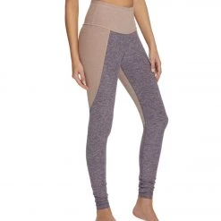 Beyond Yoga Spacedye Off Duty High Waisted Yoga Leggings Deep Amethyst/Wild Wisteria Colorblock