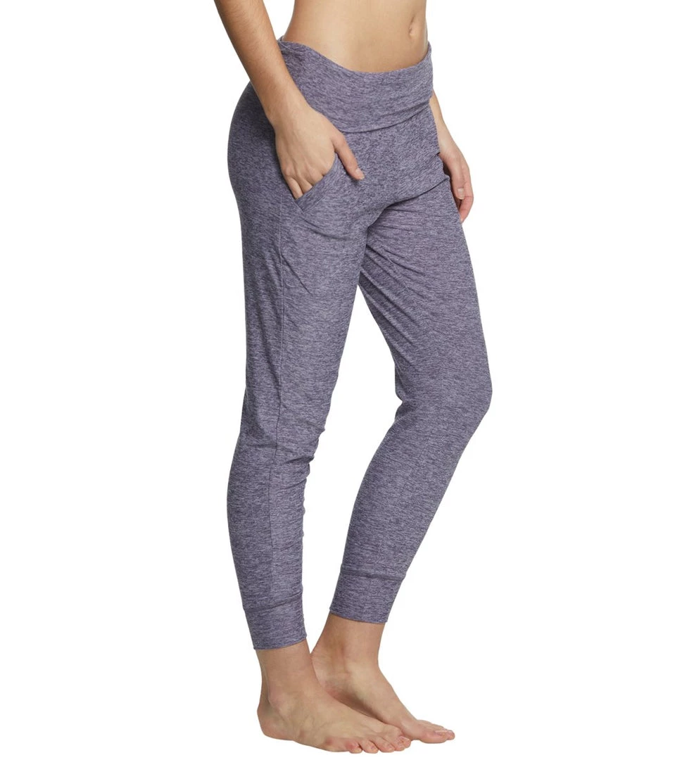 CLOTHING Beyond Yoga Spacedye Feather Weight Foldover Long Sweatpants Deep Amethyst/Wild Wisteria 4 CLOTHING Beyond Yoga Spacedye Feather Weight Foldover Long Sweatpants Deep Amethyst/Wild Wisteria