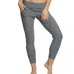 Beyond Yoga Spacedye Feather Weight Foldover Long Sweatpants Black/White CLOTHING