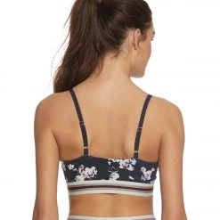 CLOTHING Beyond Yoga One More Stripe Bra Impressionist Floral Navy
