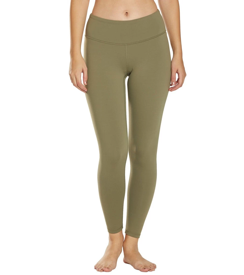 CLOTHING PrAna Pillar 7/8 Yoga Leggings Rye Green 3 CLOTHING PrAna Pillar 7/8 Yoga Leggings Rye Green