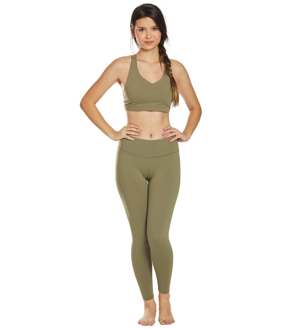 CLOTHING PrAna Pillar 7/8 Yoga Leggings Rye Green 6 CLOTHING PrAna Pillar 7/8 Yoga Leggings Rye Green
