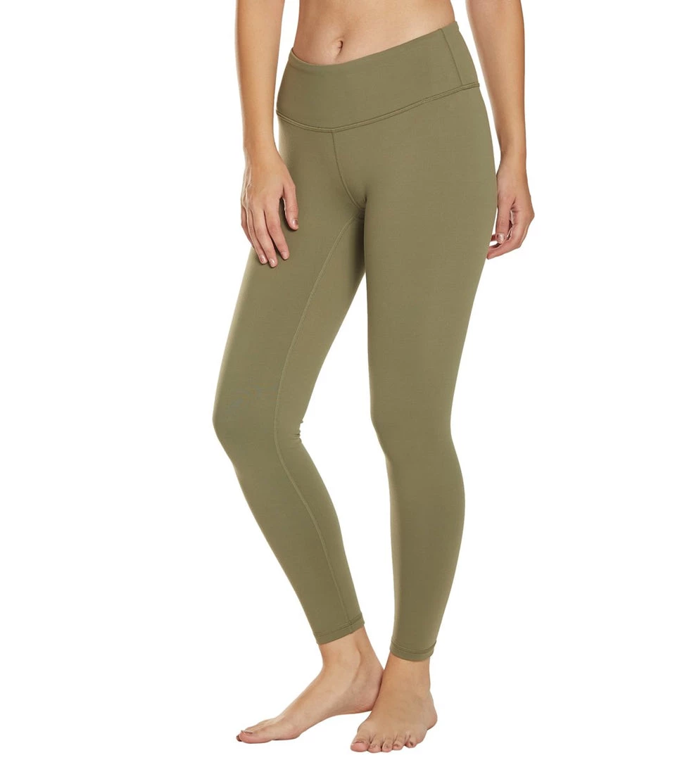 CLOTHING PrAna Pillar 7/8 Yoga Leggings Rye Green 7 CLOTHING PrAna Pillar 7/8 Yoga Leggings Rye Green