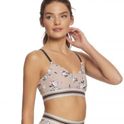 Beyond Yoga Olympus One More Stripe Bra Impressionist Floral Blush CLOTHING