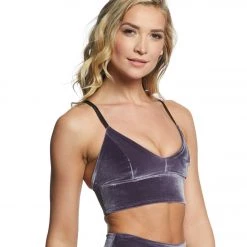 Beyond Yoga Velvet Motion Lavish Bra Deep Amethyst CLOTHING