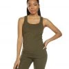PrAna Becksa Support Tank Slate Green Heather