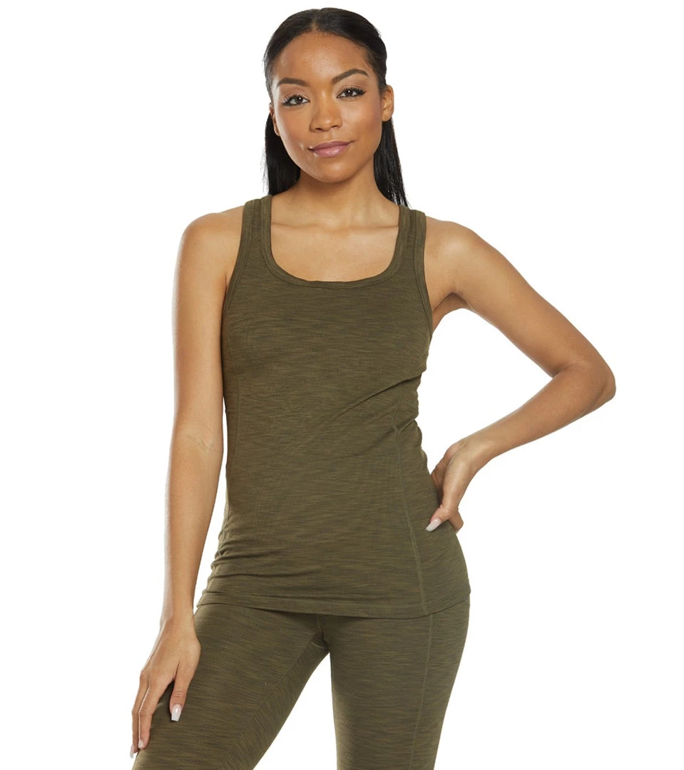 PrAna Becksa Support Tank Slate Green Heather 3 PrAna Becksa Support Tank Slate Green Heather