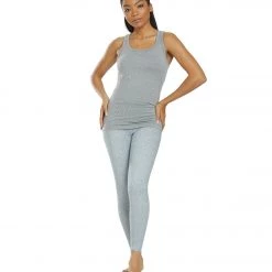 PrAna Becksa Support Tank Silver Spray Heather