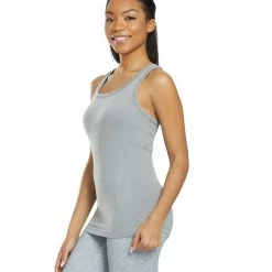 PrAna Becksa Support Tank Silver Spray Heather