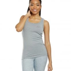 PrAna Becksa Support Tank Silver Spray Heather