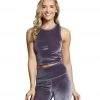 CLOTHING Beyond Yoga Velvet Motion Top Notch Cropped Tank Deep Amethyst