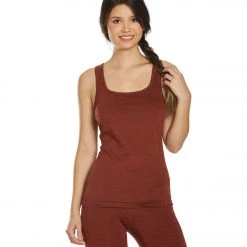 CLOTHING PrAna Becksa Support Tank Maple Heather