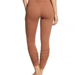 Women Free People Movement Revelation Yoga Leggings Brown
