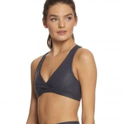 Beyond Yoga Pearlized Ride It Bra Nocternal Navy CLOTHING