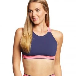 Free People Movement Solid Practice Makes Perfect Bra Navy