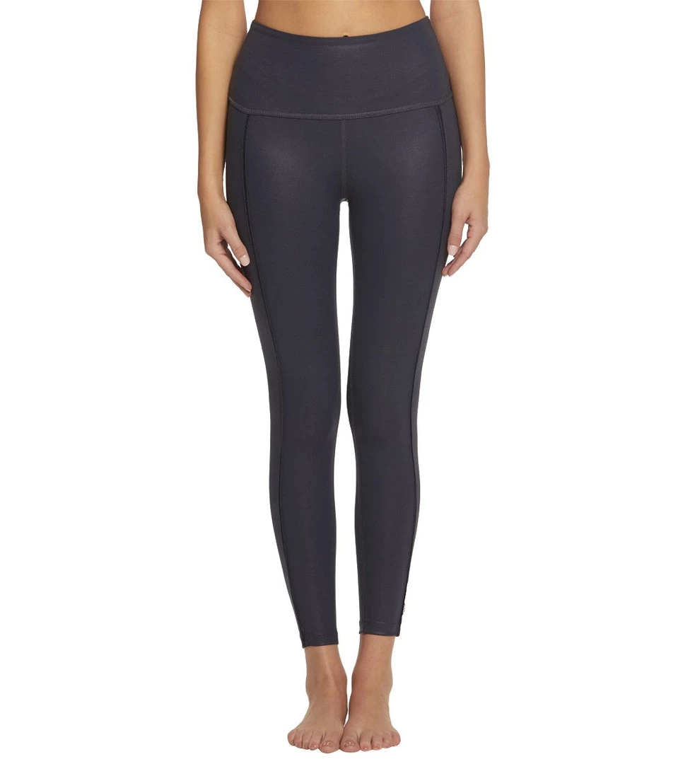 Beyond Yoga Pearlized Rise It High Waisted 7/8 Leggings Nocturnal Navy 3 Beyond Yoga Pearlized Rise It High Waisted 7/8 Leggings Nocturnal Navy