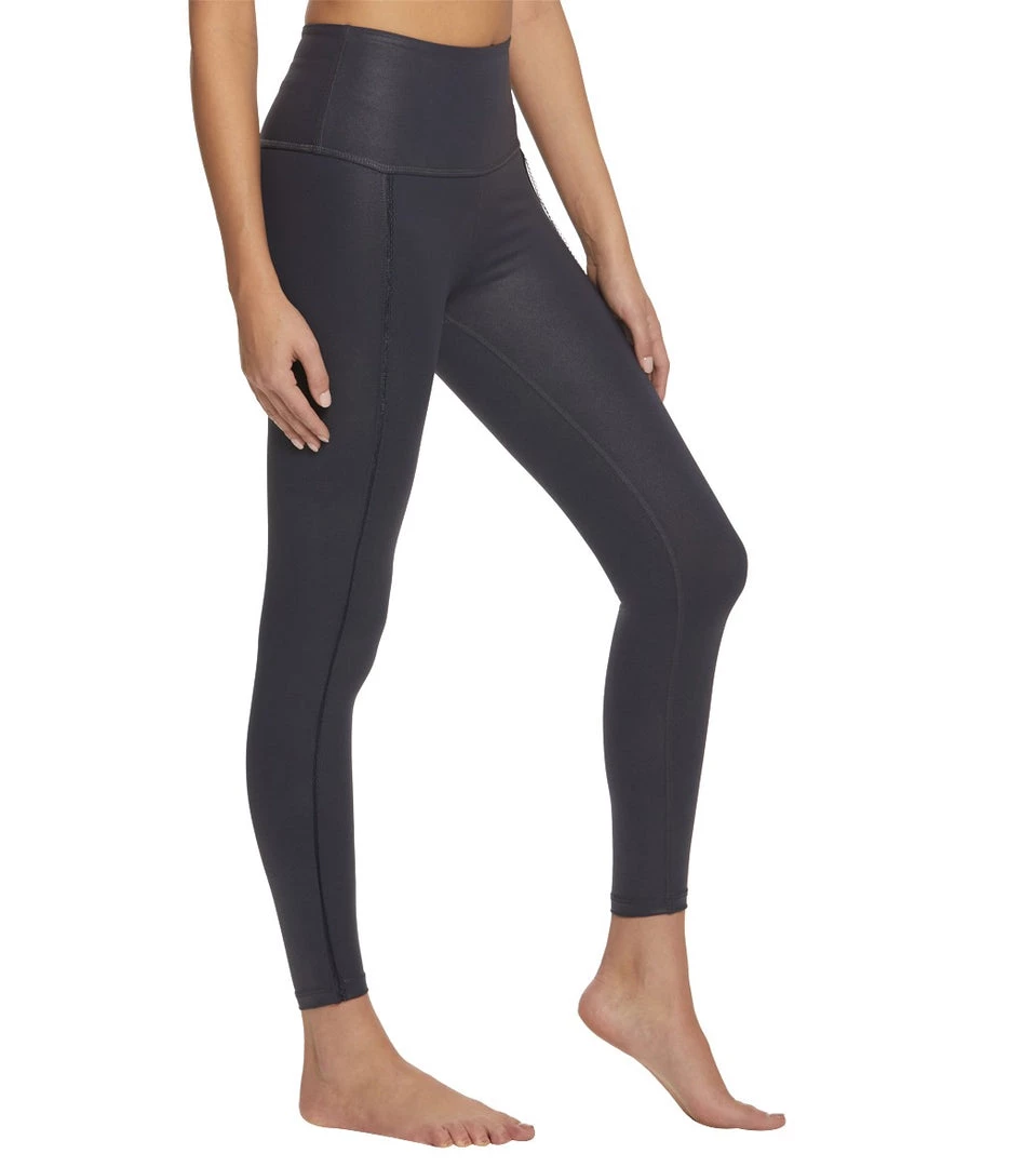 Beyond Yoga Pearlized Rise It High Waisted 7/8 Leggings Nocturnal Navy 4 Beyond Yoga Pearlized Rise It High Waisted 7/8 Leggings Nocturnal Navy