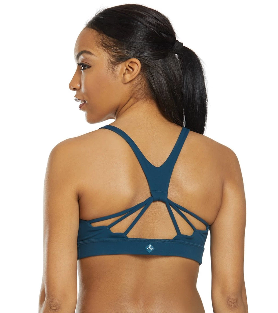 CLOTHING PrAna Momento Yoga Sports Bra Petrol Blue 3 CLOTHING PrAna Momento Yoga Sports Bra Petrol Blue
