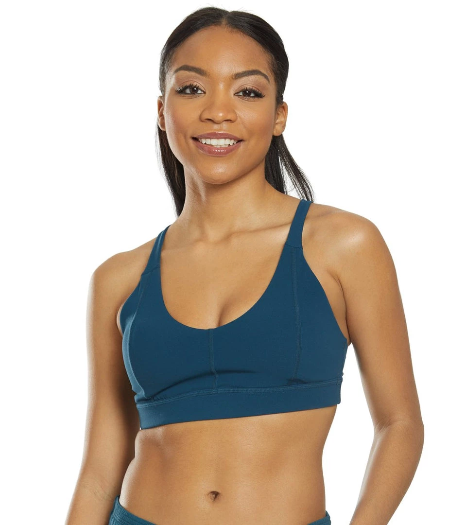 CLOTHING PrAna Momento Yoga Sports Bra Petrol Blue 4 CLOTHING PrAna Momento Yoga Sports Bra Petrol Blue