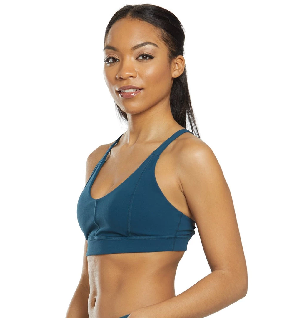 CLOTHING PrAna Momento Yoga Sports Bra Petrol Blue 7 CLOTHING PrAna Momento Yoga Sports Bra Petrol Blue