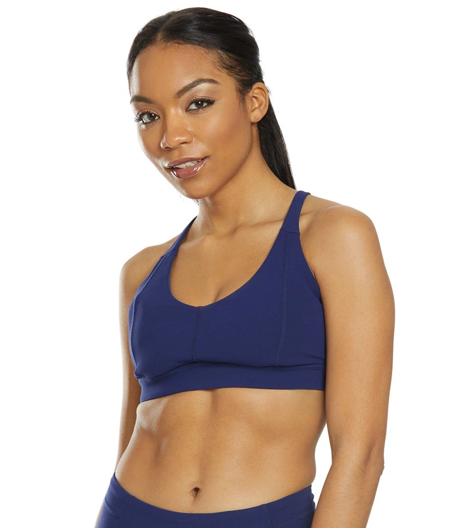 PrAna Momento Yoga Sports Bra Blue Anchor 4 PrAna Momento Yoga Sports Bra Blue Anchor