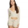 CLOTHING Beyond Yoga All Around Wrapped Cropped Top Oatmeal Heather 2 CLOTHING Beyond Yoga All Around Wrapped Cropped Top Oatmeal Heather