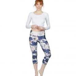 CLOTHING Onzie Long Sleeve Knot Crop White