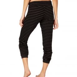 Beyond Yoga Lounge Around 7/8 Joggers Black/Mid Heather Gray