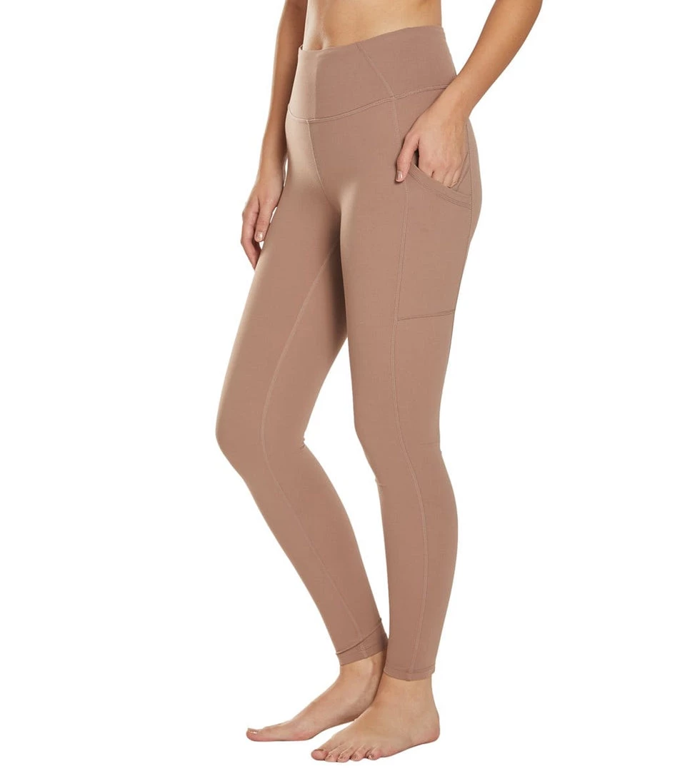 PrAna Electa Yoga Leggings Dark Mauve CLOTHING 7 PrAna Electa Yoga Leggings Dark Mauve CLOTHING