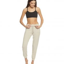 Beyond Yoga Lounge Around 7/8 Joggers Oatmeal Heather