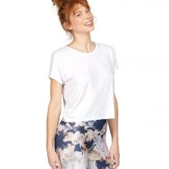 Onzie Swing Back Top White CLOTHING