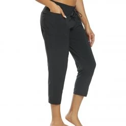 PrAna Leonora Capri Black Yoga Joggers & Sweatpants