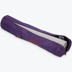 Gaiam Aubergine Embroidered Cargo Yoga Mat Bags Aubergine ACCESSORIES