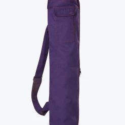 Gaiam Aubergine Embroidered Cargo Yoga Mat Bags Aubergine ACCESSORIES