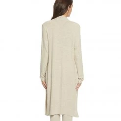 Beyond Yoga High Slits Long Duster Oatmeal Heather CLOTHING