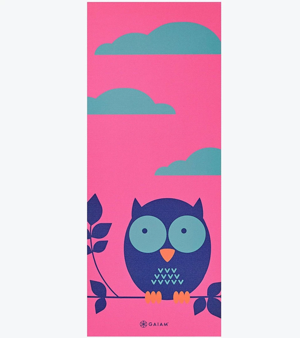 YOGA MATS & PROPS Gaiam Owl Kids Yoga Mat 60" 4mm Thick Owl 3 YOGA MATS & PROPS Gaiam Owl Kids Yoga Mat 60" 4mm Thick Owl