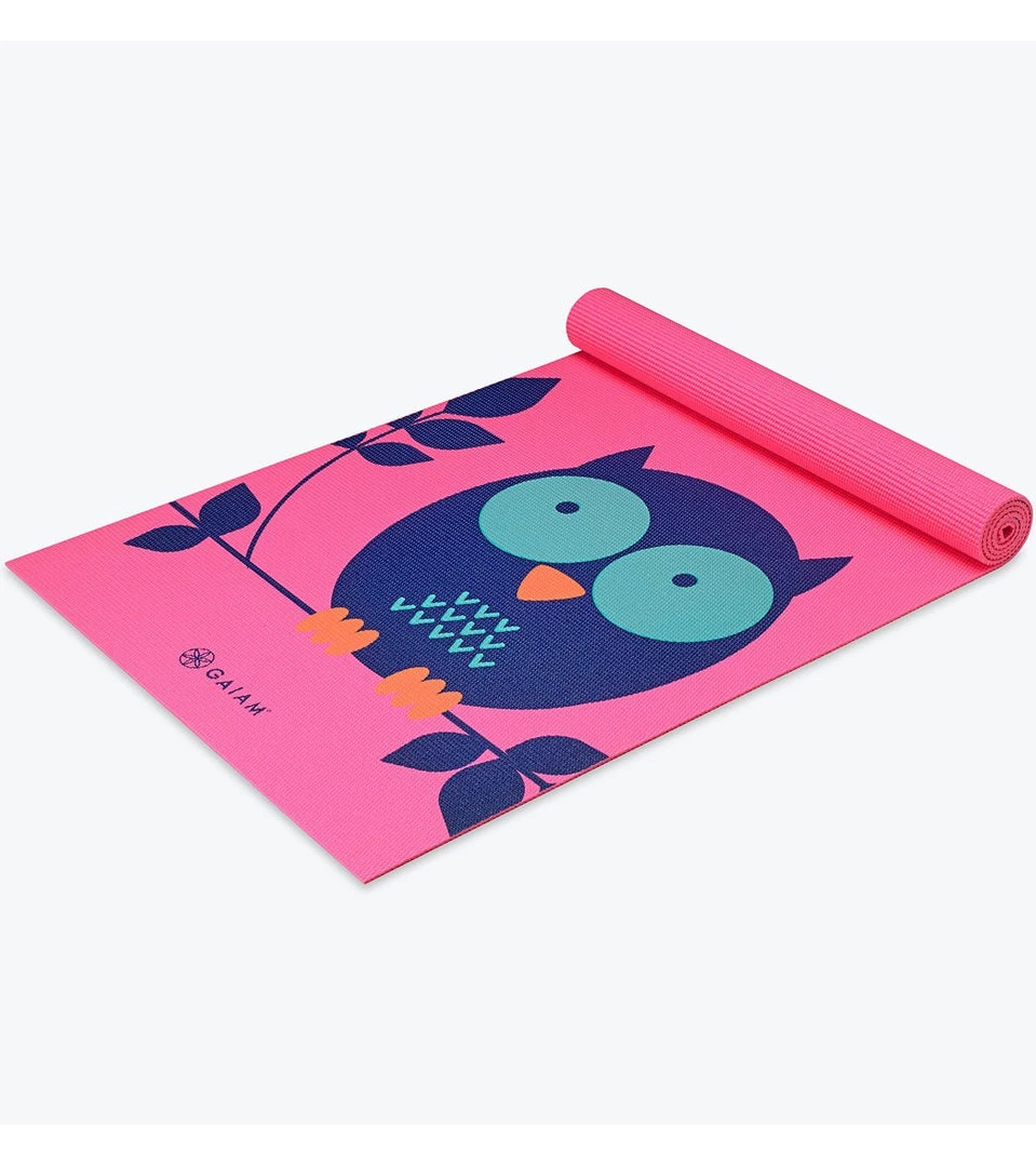 YOGA MATS & PROPS Gaiam Owl Kids Yoga Mat 60" 4mm Thick Owl 4 YOGA MATS & PROPS Gaiam Owl Kids Yoga Mat 60" 4mm Thick Owl